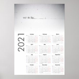 Sneeuwlandschap Kalender 2021 Poster