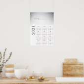 Sneeuwlandschap Kalender 2021 Poster (Keuken)