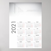 Sneeuwlandschap Kalender 2021 Poster (Voorkant)