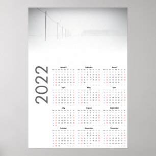 Sneeuwlandschap Kalender 2022 Poster