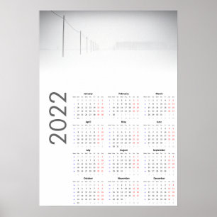 Sneeuwlandschap kalender 2022 poster