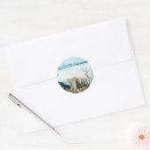 Sneeuwlandschap met Arles door Vincent van Gogh Ronde Sticker (Envelop)