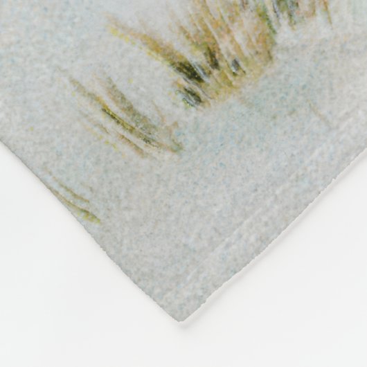  sneeuwlandschap met herten fleece deken (Hoek)