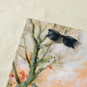  sneeuwlandschap met herten strandlaken (In situ)