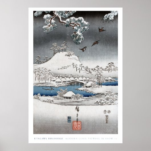 Sneeuwlandschap Poster 2 (Voorkant)