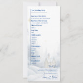 Sneeuwlandschap Winter Wedding Programma (Achterkant)