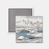 Sneeuwlandschapsmagneet Magneet (Voorkant / Achterkant)
