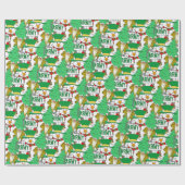 Sneeuwleger, Man Cadeaupapier (Vlak)