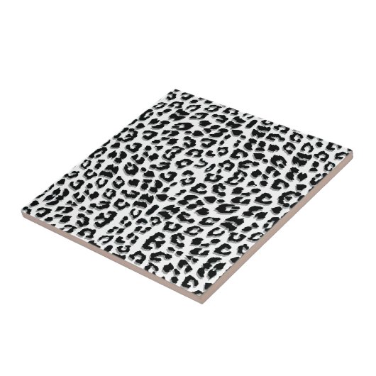 Sneeuwleopard-afdruk Aangepast Tegeltje (Zijkant)