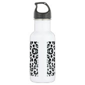 Sneeuwleopard-afdruk Aangepast Waterfles (Achterkant)