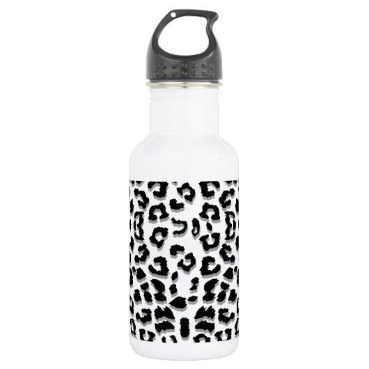 Sneeuwleopard-afdruk Aangepast Waterfles (Voorkant)