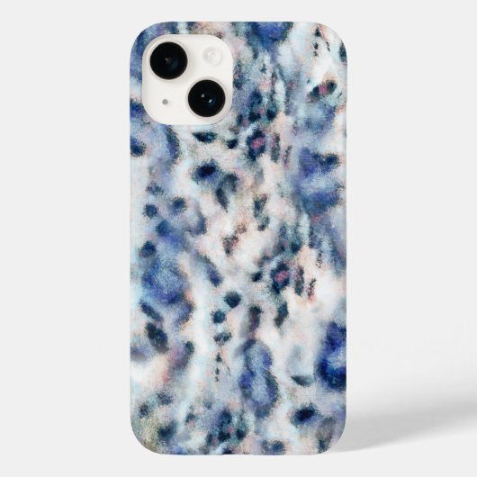 Sneeuwleopard Animal Print Skin Patroon Case-Mate iPhone Case (Achterkant)