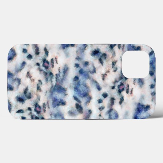 Sneeuwleopard Animal Print Skin Patroon Case-Mate iPhone Case (Achterkant (horizontaal))