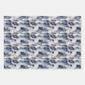 Sneeuwleopard Animal Print Skin Patroon Inpakpapier Vel (Voorkant 3)