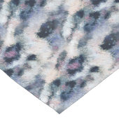 Sneeuwleopard Animal Print Skin Patroon Korte Tafelloper (Hoek)