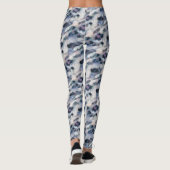 Sneeuwleopard Animal Print Skin Patroon Leggings (Achterkant)