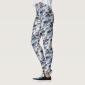 Sneeuwleopard Animal Print Skin Patroon Leggings (Links)