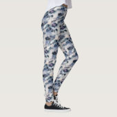 Sneeuwleopard Animal Print Skin Patroon Leggings (Rechts)