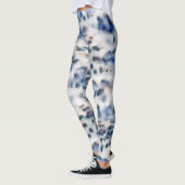 Sneeuwleopard Animal Print Skin Patroon Leggings (Links)