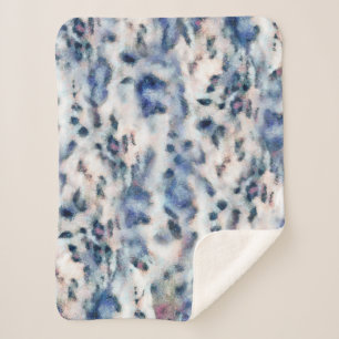 Sneeuwleopard Animal Print Skin Patroon Sherpa Deken