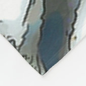 Sneeuwleopard Baby Waterverf Art Fleece Blanket Deken (Hoek)