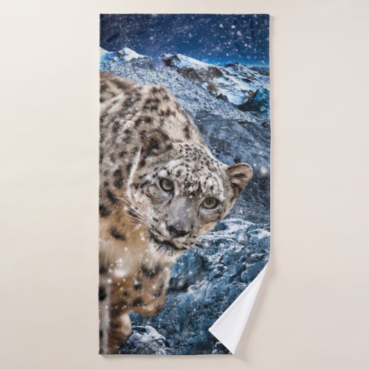 SNEEUWLEOPARD CLOUD WALKER BADHANDDOEK (Badhanddoek)