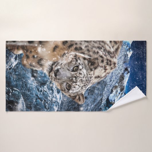 SNEEUWLEOPARD CLOUD WALKER BADHANDDOEK (Badhanddoek)