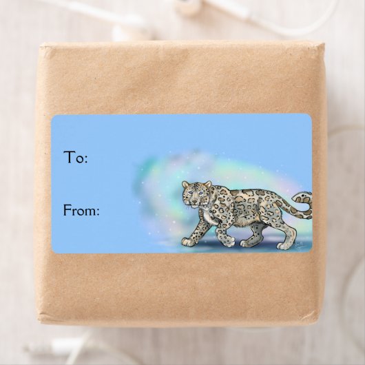 Sneeuwleopard ~Gift Labels Stickers (Insitu)