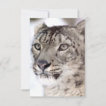 Sneeuwleopard-kerstkaart