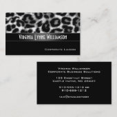 Sneeuwleopard Modern Professional Visitekaartje (Voorkant / Achterkant)