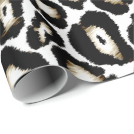 Sneeuwleopard print speciale cadeauverpakking cadeaupapier