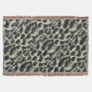Sneeuwleopard Throw Blanket Deken
