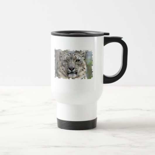 Sneeuwleopard Travel Mug Reisbeker (Rechts)