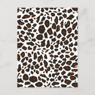 Sneeuwleopardprinter Briefkaart