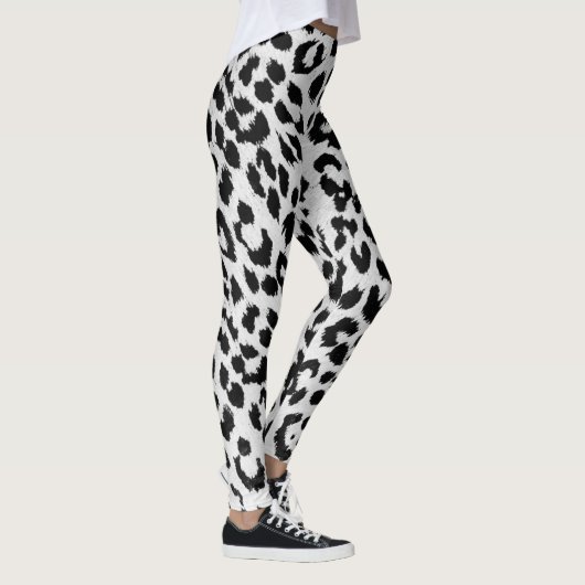 Sneeuwleopardprinter Leggings (Rechts)