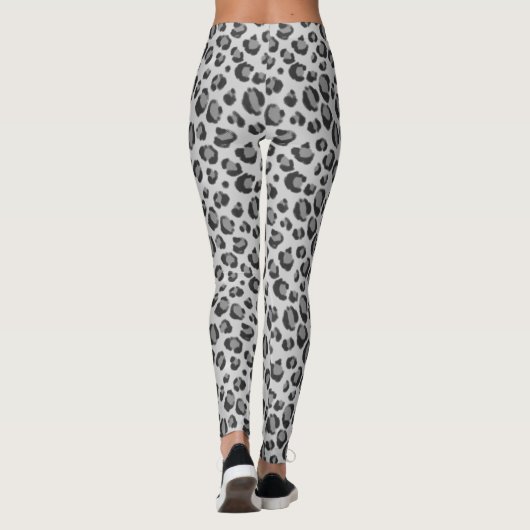 Sneeuwleopardprinter Leggings (Achterkant)
