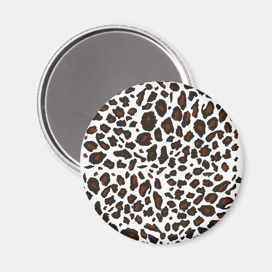 Sneeuwleopardprinter Magneet (Voorkant / Achterkant)