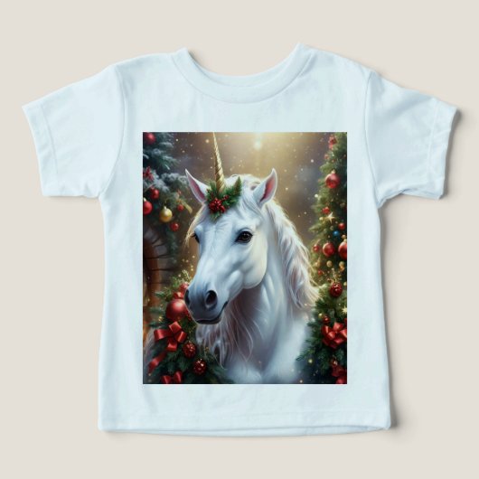 Sneeuwlicht: de betoverde kerst-eenhoorn (Design voorkant)