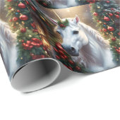 Sneeuwlicht: de betoverde kerst-eenhoorn cadeaupapier (Rol Hoek)