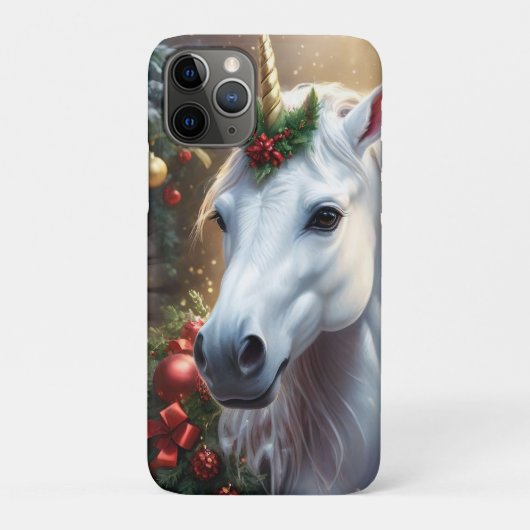 Sneeuwlicht: de betoverde kerst-eenhoorn Case-Mate iPhone case (Achterkant)