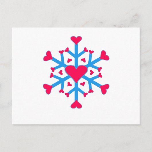 Sneeuwliefde - Briefkaart - horizontaal (Voorkant)