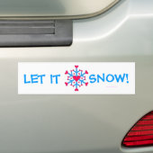 Sneeuwliefde - Bumpersticker (Op auto)
