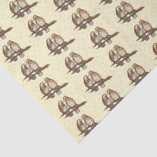 Sneeuwliefde Valentijnsdag Kerstmis Tissuepapier (Detail)