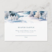 Sneeuwliefde | Winter Baby shower Informatiekaartje (Voorkant)