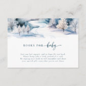 Sneeuwliefde | Winter Baby shower Informatiekaartje (Voorkant)