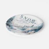 Sneeuwliefde | Winterwoud Papieren Bordje (Gekanteld)