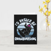 Sneeuwliefhebbers, ik zou liever snowboarden met s kaart (Gele Bloem)