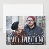 Sneeuwlijst Kerst Alles Vakantiefoto Kaart (Voorkant / Achterkant)