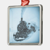 Sneeuwlocomotief Metalen Ornament (Links)