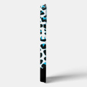 Sneeuwlooppatroon met glitter en monogram Case-Mate iPhone case (Achterkant / Rechts)